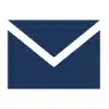 Blue envelope icon with a white triangular flap, representing email or mail.